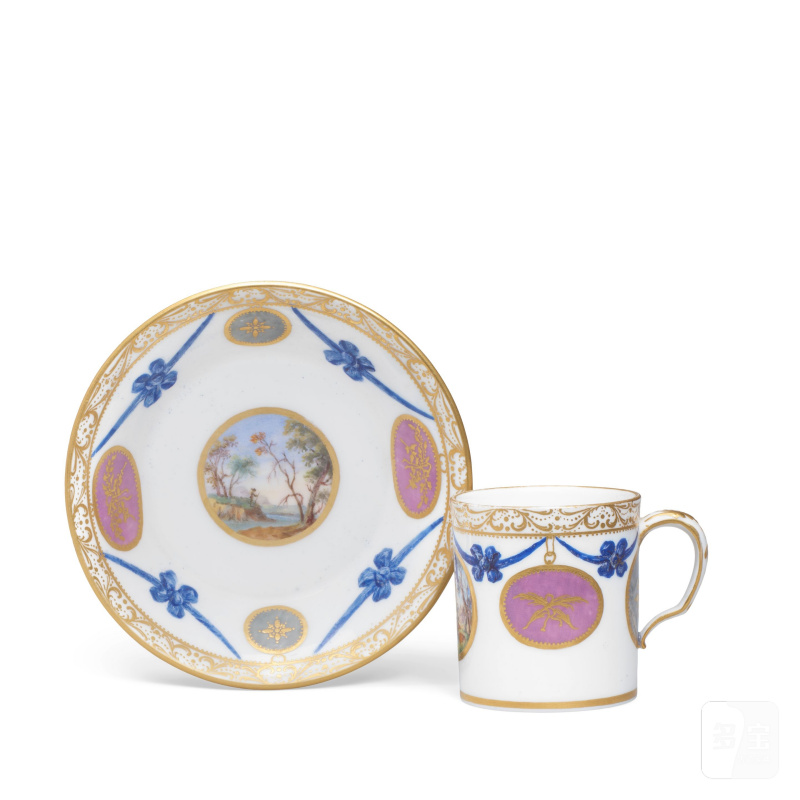A Sèvres cup and saucer (gobelet litron et soucoupe), circa 1780 - 图4